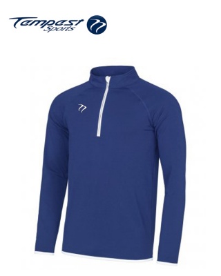 Tempest Mens Royal Blue White Half Zip Midlayer